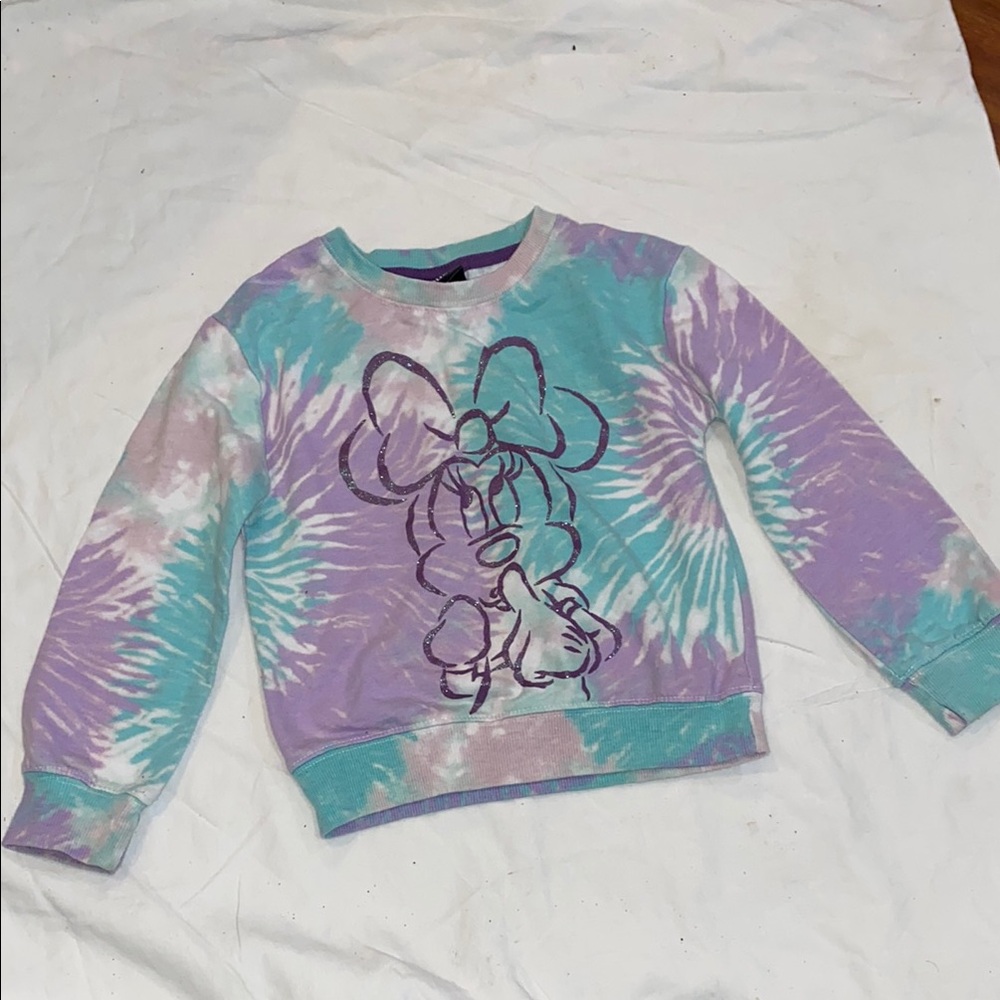Kids Tie-Dye Minnie Mouse Sweatshirt
